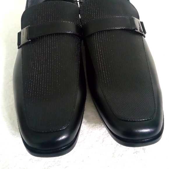 PERRY ELLIS PORTFOLIO JUSTIN LOAFERS MENS | SIZE 11.5 | BLACK - Picture 2 of 12